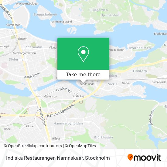 Indiska Restaurangen Namnskaar map