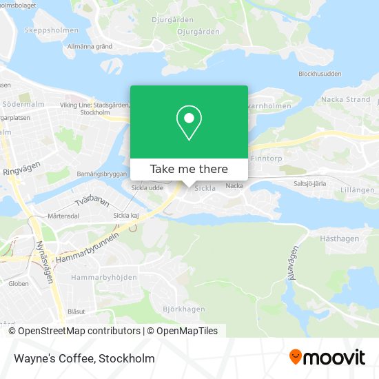 Wayne's Coffee map