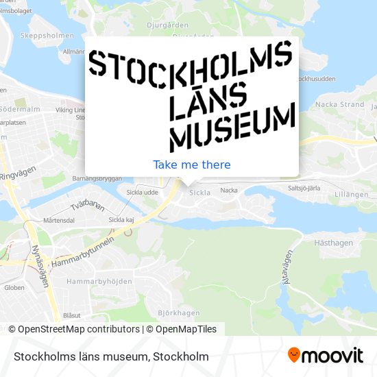 Stockholms läns museum map