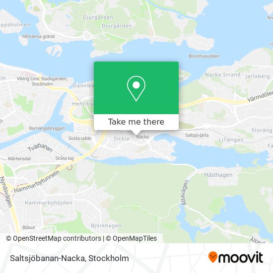 Saltsjöbanan-Nacka map