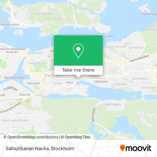 Saltsjöbanan-Nacka map