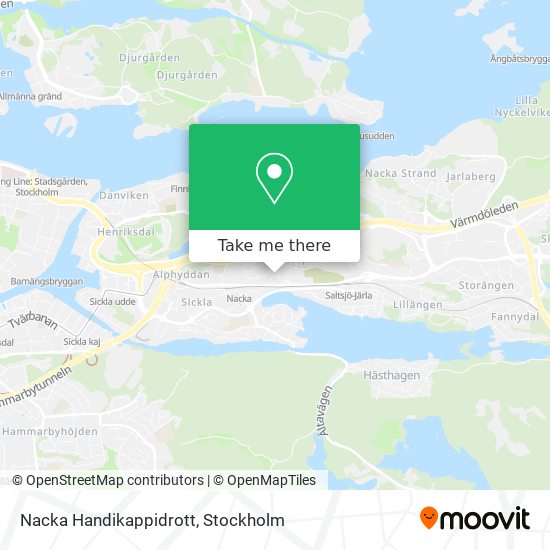 Nacka Handikappidrott map