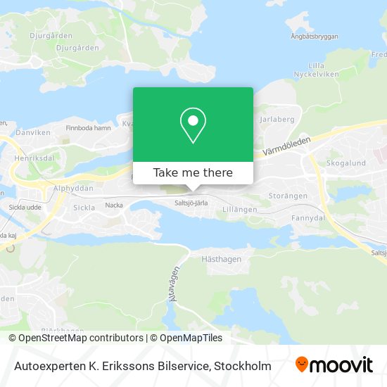 Autoexperten K. Erikssons Bilservice map