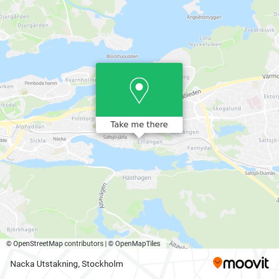 Nacka Utstakning map