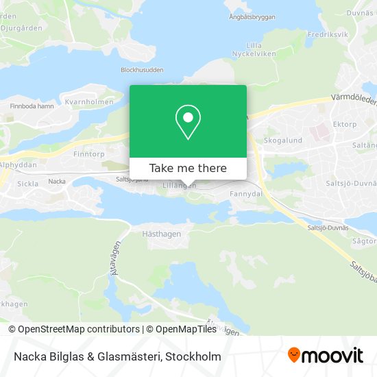 Nacka Bilglas & Glasmästeri map