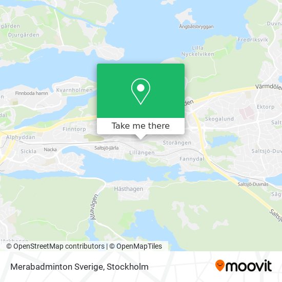 Merabadminton Sverige map