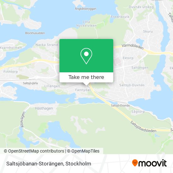 Saltsjöbanan-Storängen map