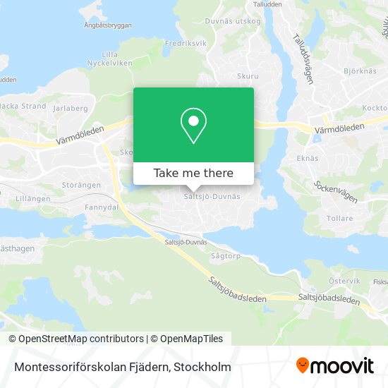 Montessoriförskolan Fjädern map