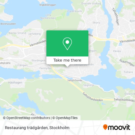 Restaurang trädgården map