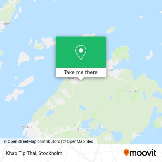 Khao Tip Thai map