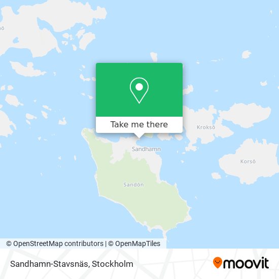 Sandhamn-Stavsnäs map