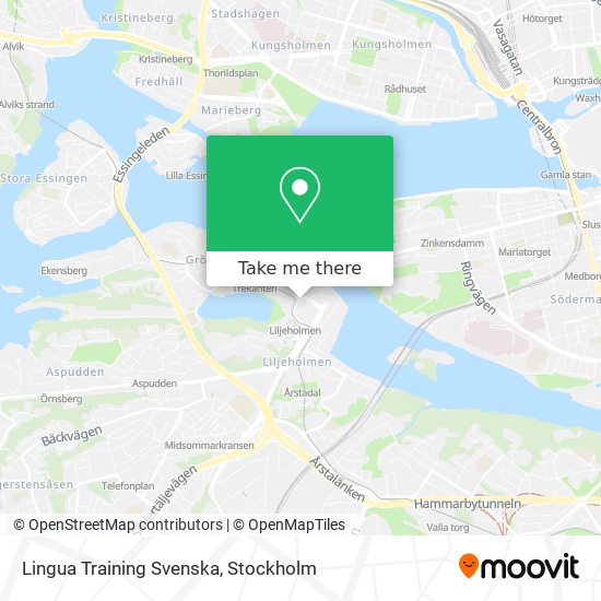 Lingua Training Svenska map