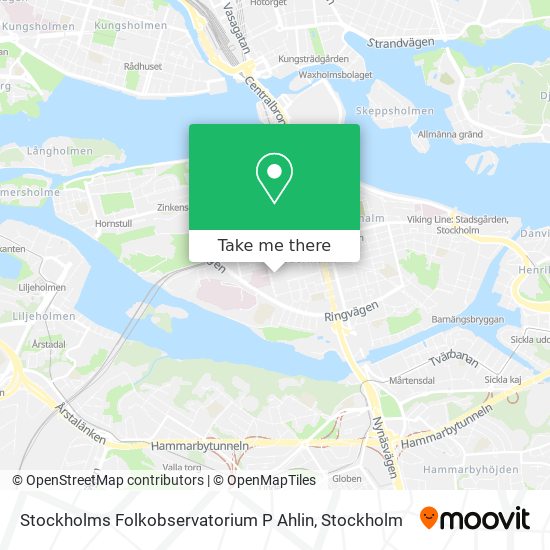 Stockholms Folkobservatorium P Ahlin map