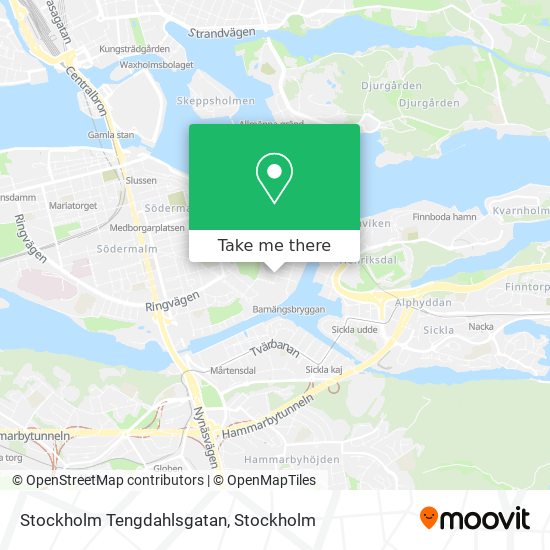 Stockholm Tengdahlsgatan map