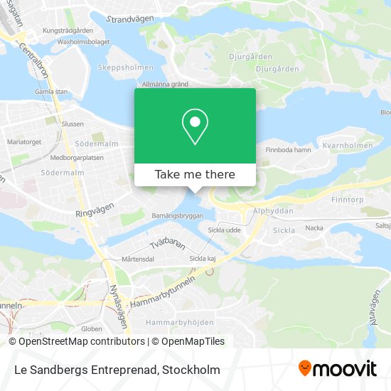 Le Sandbergs Entreprenad map