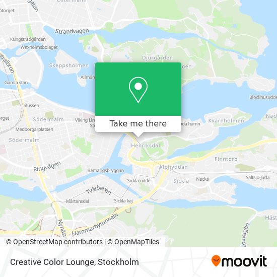 Creative Color Lounge map