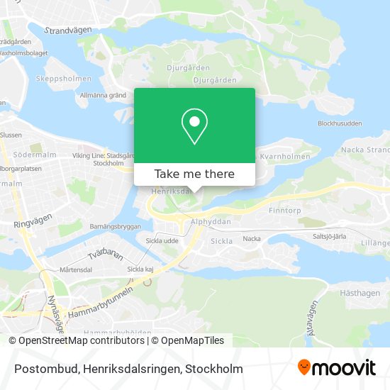 Postombud, Henriksdalsringen map