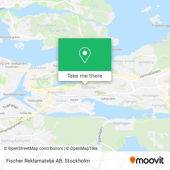 Fischer Reklamateljé AB map