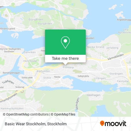 Basic Wear Stockholm map