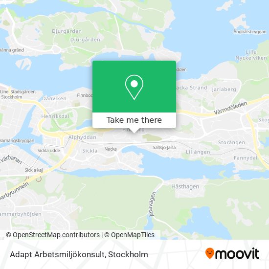 Adapt Arbetsmiljökonsult map