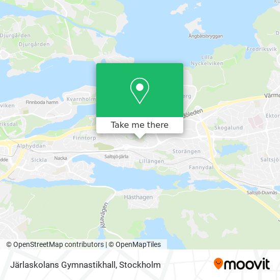Järlaskolans Gymnastikhall map