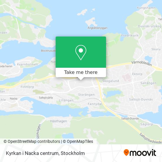 Kyrkan i Nacka centrum map