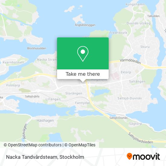 Nacka Tandvårdsteam map