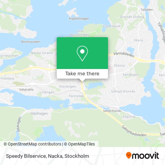 Speedy Bilservice, Nacka map