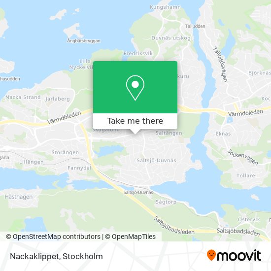 Nackaklippet map