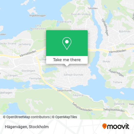 Hägervägen map