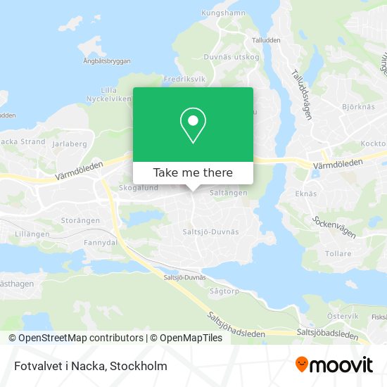 Fotvalvet i Nacka map