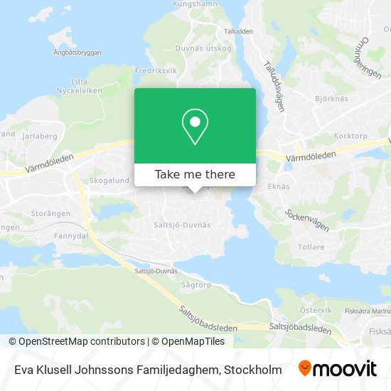 Eva Klusell Johnssons Familjedaghem map