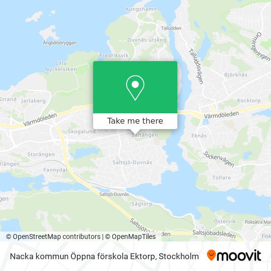 Nacka kommun Öppna förskola Ektorp map