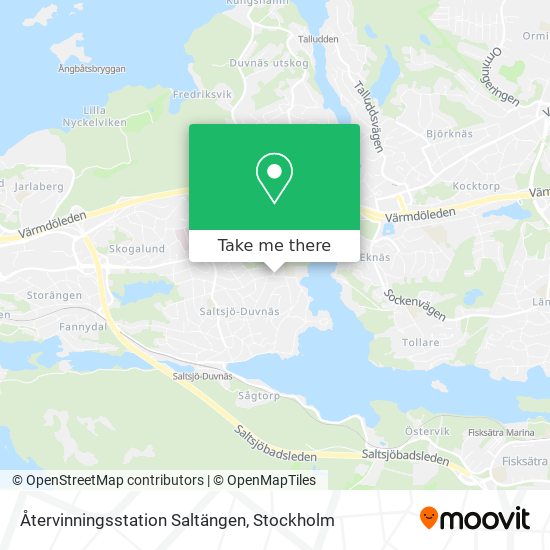 Återvinningsstation Saltängen map