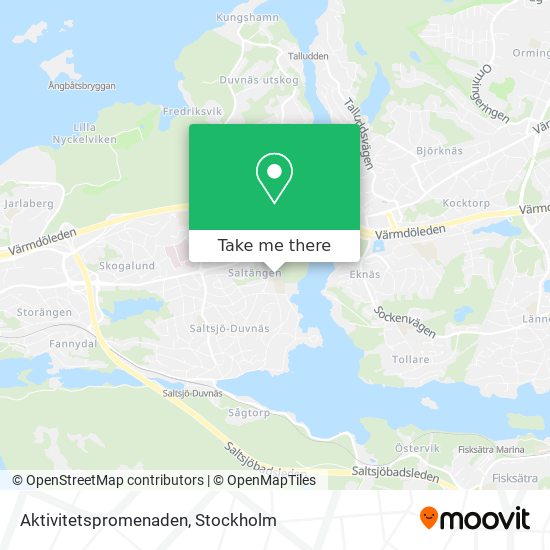 Aktivitetspromenaden map