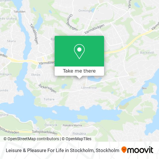 Leisure & Pleasure For Life in Stockholm map