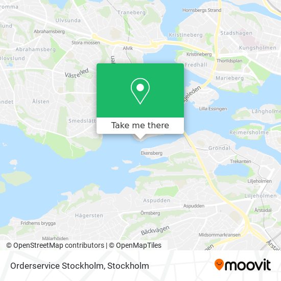 Orderservice Stockholm map