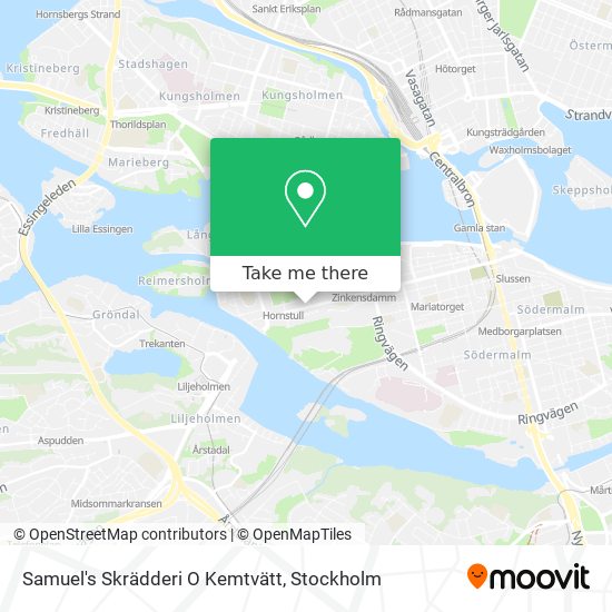 Samuel's Skrädderi O Kemtvätt map