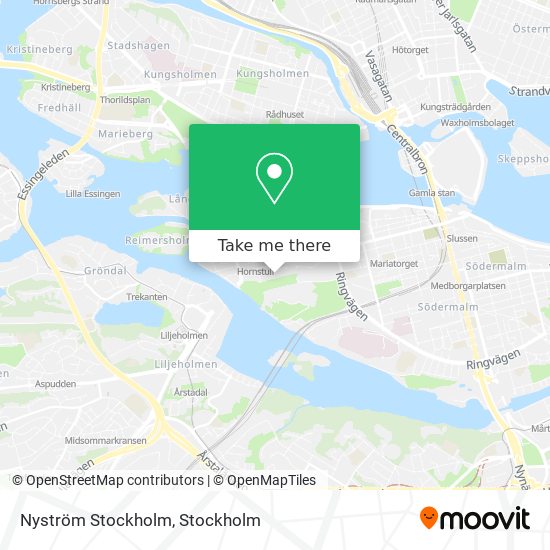 Nyström Stockholm map