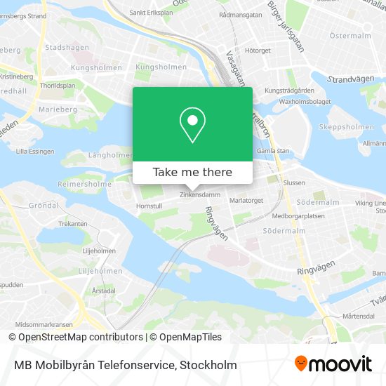 MB Mobilbyrån Telefonservice map