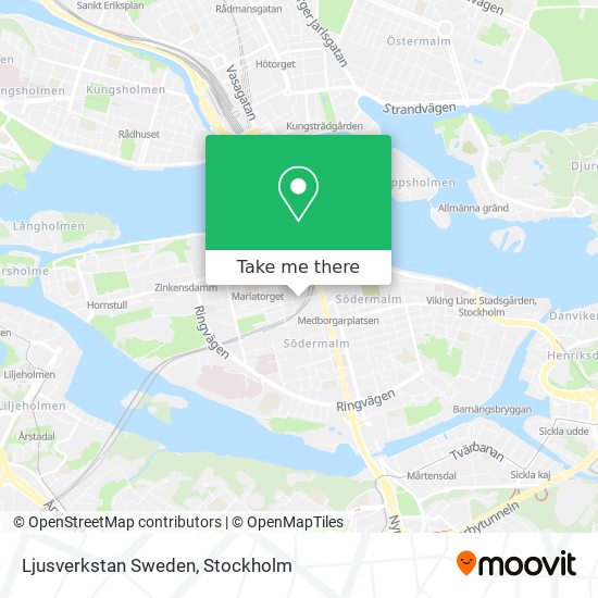 Ljusverkstan Sweden map