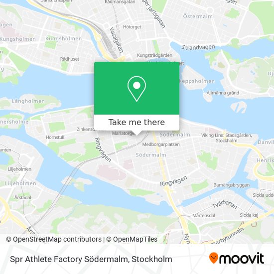 Spr Athlete Factory Södermalm map