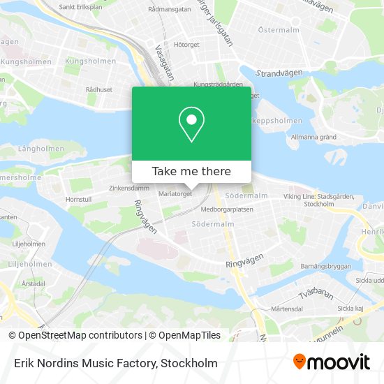 Erik Nordins Music Factory map