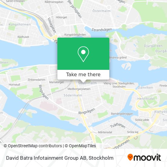 David Batra Infotainment Group AB map