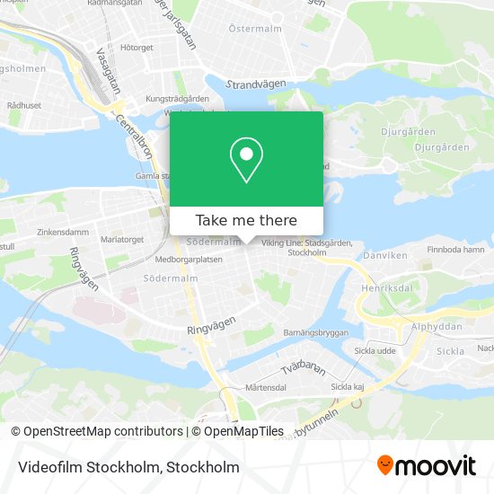 Videofilm Stockholm map