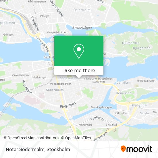 Notar Södermalm map