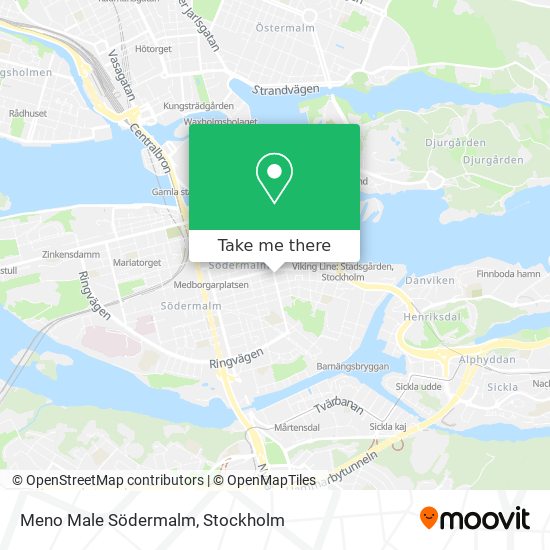 Meno Male Södermalm map