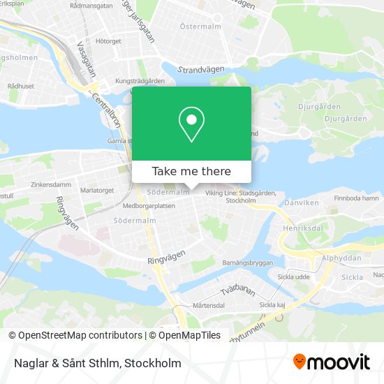 Naglar & Sånt Sthlm map