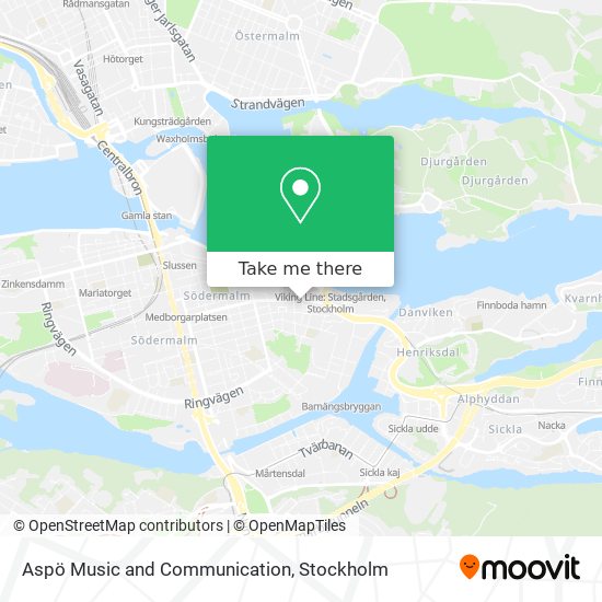 Aspö Music and Communication map