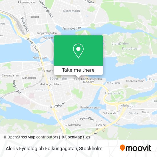 Aleris Fysiologlab Folkungagatan map